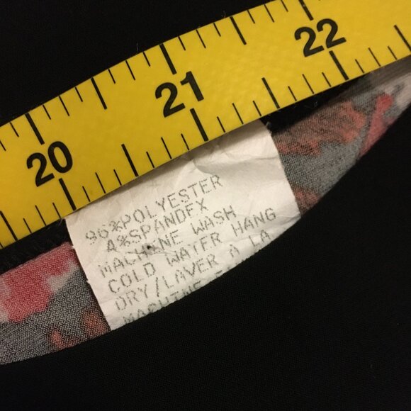 Canadian Clientele Abstract Floral Bohemian Black Trim Mini Dress - Picture 12 of 16